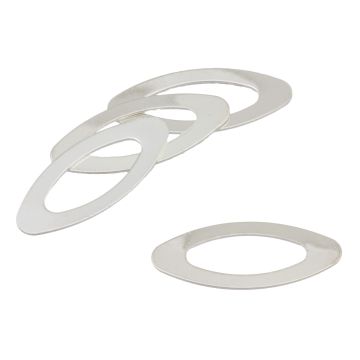 Owal ozdobny gładki 30x13mm