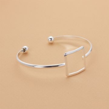 Bransoletka z mosiądzu kwadrat wycięty 16-19cm