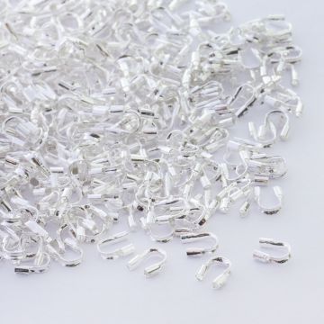 Końcówki do linek skobelki srebrne 4,5mm