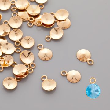 Krawatka do rivoli AG925 pozłacana 8mm