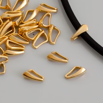 Krawatka diamentowa AG925 pozłacana 10mm