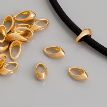 Krawatka zamknięta, AG 925 pozłacana 10mm