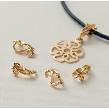 Srebrna, pozłacana krawatka ozdobna AG925 13mm