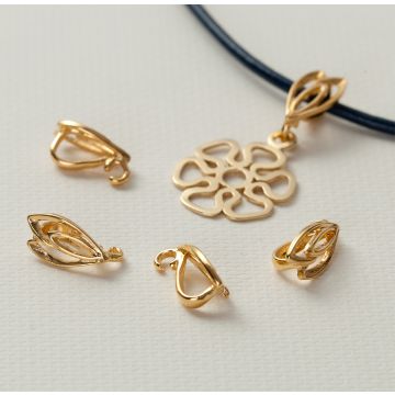 Srebrna, pozłacana krawatka ozdobna AG925 12.5mm