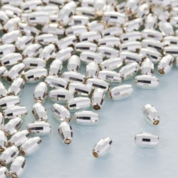 Srebrna przekładka oliwka disco AG925 5x3mm