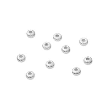 Srebrne oponki nacinane AG925 3mm