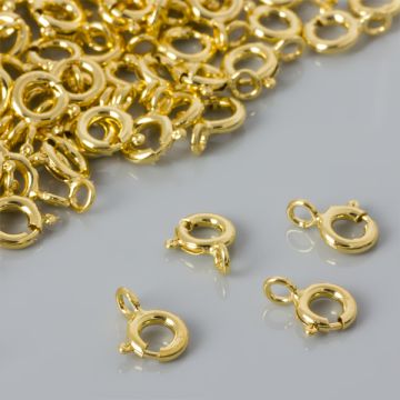 Srebrne zapięcie federing AG925 pozłacane 7mm