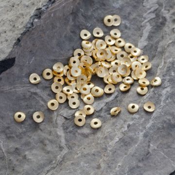 Srebrna przekładka AG925 pozłacana 4mm