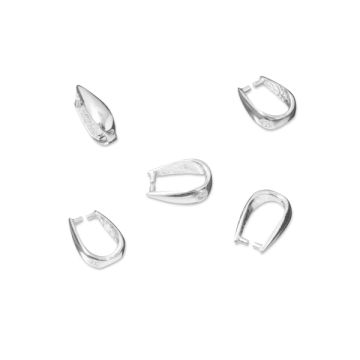 Srebrna krawatka do kamieni zwężana AG925 9mm