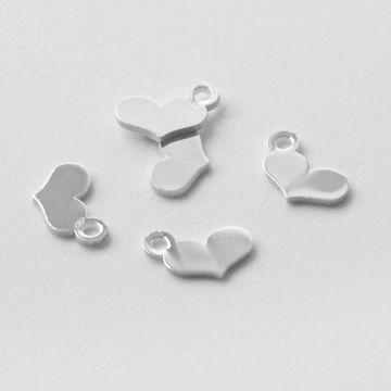 Srebrna zawieszka serce AG925 6,5mm