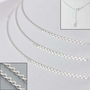 Srebrny łańcuszek simple AG925 50cm