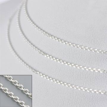 Srebrny łańcuszek simple AG925 75cm