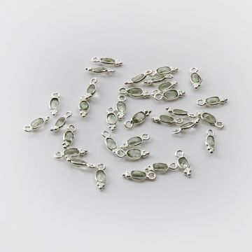Srebrna zawieszka peridot w srebrnym okuciu AG925 4,5mm