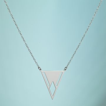 Srebrny rodowany naszyjnik minustipi,  AG925 44cm