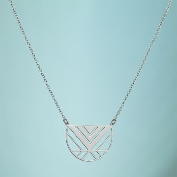 Srebrny rodowany naszyjnik Ishta,  AG925 44cm