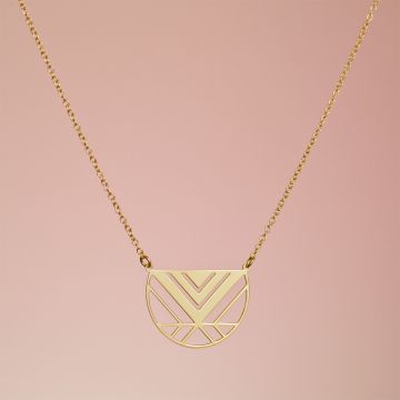 Srebrny pozłacany naszyjnik owatamla,  AG925 44cm