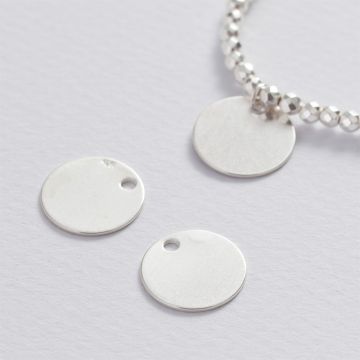 Srebrna okrągła zawieszka celebrytka AG925 14mm