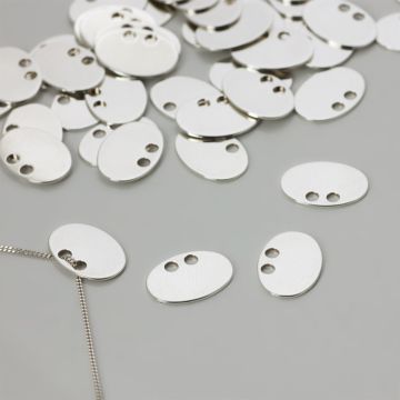 Srebrna celebrytka owal 9x13mm AG925