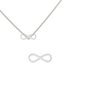 Srebrna celebrytka nieskończoność 18mm AG925