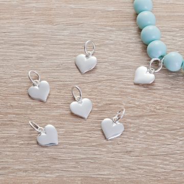 Srebrna zawieszka serce 10mm AG925