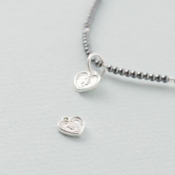 Srebrna zawieszka serce AG925 8x7.5mm