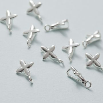 Krawatka gwiazda AG925 srebrny 13mm