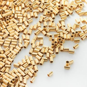 Przekładka rurka GOLDFILLED AU585 2x3mm