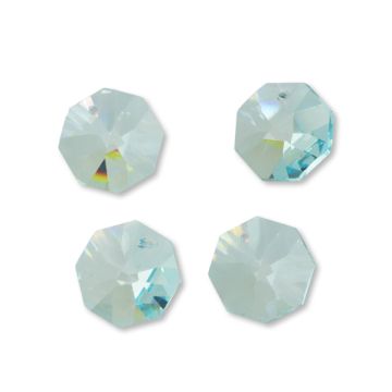 Preciosa octagon light blue 18mm