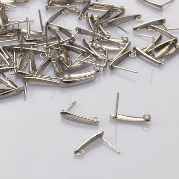 Sztyfty łezki ze stali chirurgicznej w kolorze srebrnym 15mm