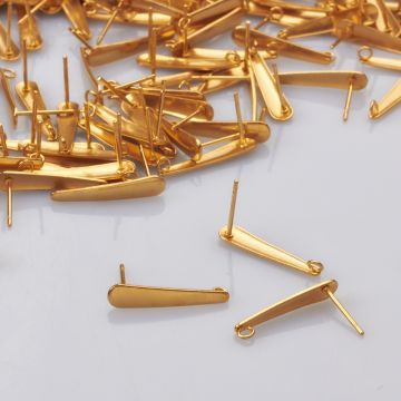 Sztyfty łezki ze stali chirurgicznej w kolorze złotym 20mm