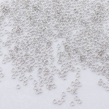 Kółeczka zaciskowe ze stali chirurgicznej w kolorze srebrnym 3x0,4mm