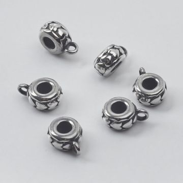 Krawatka oponka ze stali chirurgicznej do męskich bransoletek 11,5mm