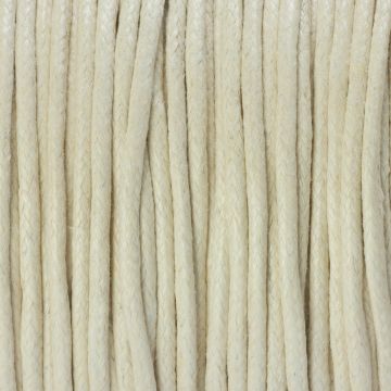 Sznurek bawełniany woskowany ecru 2mm