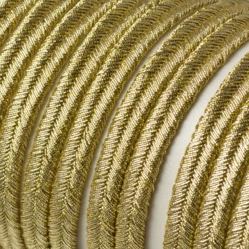 Sznurek do sutaszu 5mm ciemne złoto