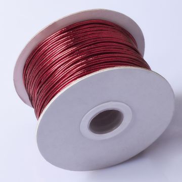 Sznurek do sutaszu chiński metallic red 2.5mm