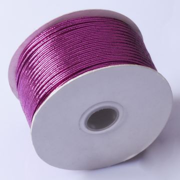 Sznurek do sutaszu chiński metallic pink 2.5mm