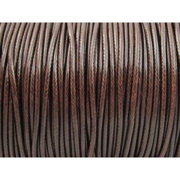 Sznurek powlekany 1,5mm brązowy