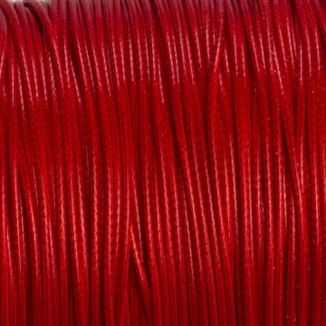 Sznurek powlekany czerwony 1mm