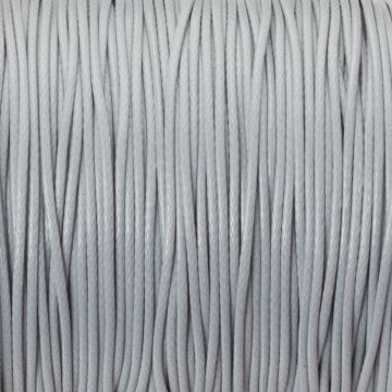 Sznurek powlekany jasny szary 1mm