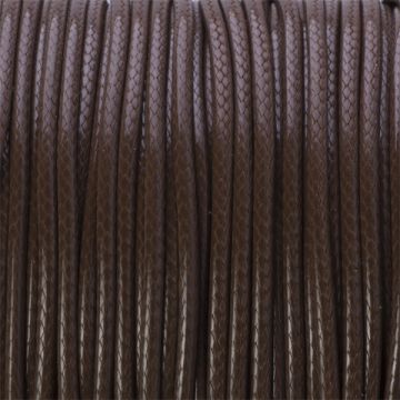 Sznurek powlekany brązowy 2mm