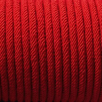 Sznurek pleciony 5mm czerwony