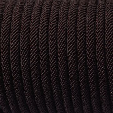 Sznurek pleciony 5mm gorzka czekolada