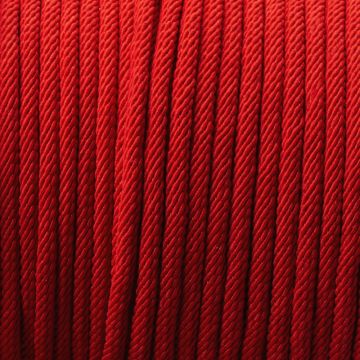 Sznurek pleciony 4mm koralowy matowy