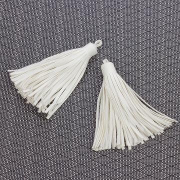 Chwost z skóry ekologicznej mleczny 10cm