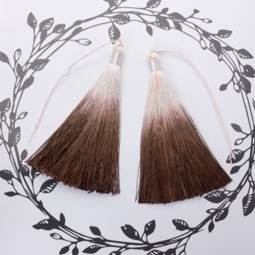 Chwosty ombre brązowy 13cm