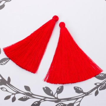 Chwost z wiskozy czerwony 10cm