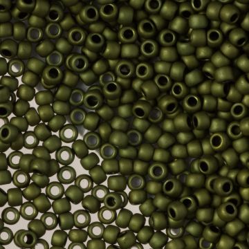 Koraliki TOHO Round 8/0 Matte-Color Dark Olive
