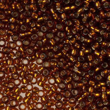 Koraliki TOHO Round 8/0 Silver-Lined Smoky Topaz