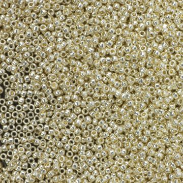 Koraliki TOHO Round 15/0: Permanent Finish - Galvanized Aluminum