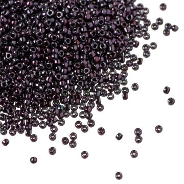 Koraliki TOHO Round 15/0 Metallic - Amethyst Gun Metal